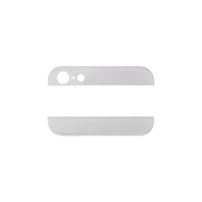 iPhone 5 Top og bund glas p bagcover i Hvid