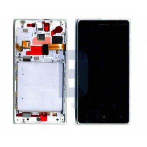 Nokia Lumia 830 skrm med ramme i Slv