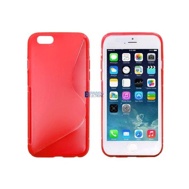 iPhone 6/6S Ultra tynd S-Line silikone cover i Rd