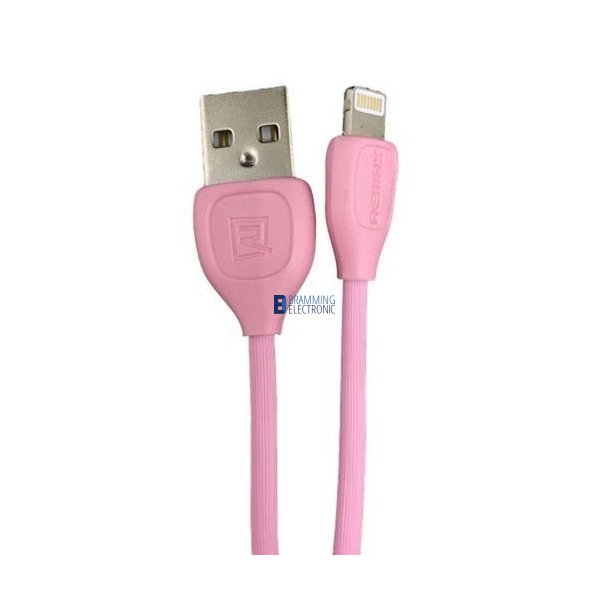 REMAX Lesu Lightning lade/data kabel i Pink