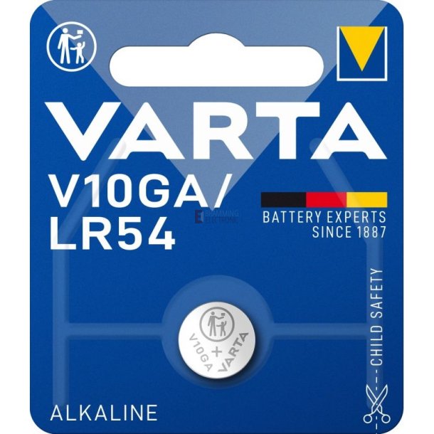 LR54 V10GA 1.5V Knapcelle Batteri Varta Alkaline 11.6x3.05MM