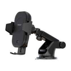 Tr�dl�s Biloplader 15W - Automatisk Holder m. Sugekop &amp; Ventil