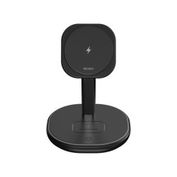 3-i-1 Magnetisk Tr�dl�s Oplader Stand Qi2 15W &ndash; Til iPhone, Apple Watch & TWS H�retelefoner 