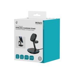 3-i-1 Magnetisk Tr�dl�s Oplader Stand Qi2 15W &ndash; Til iPhone, Apple Watch & TWS H�retelefoner 