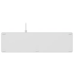 Kablet aluminiums tastatur med baggrundsbelystning og dual USB-A &amp; USB-C forbindelse (Silent touch)