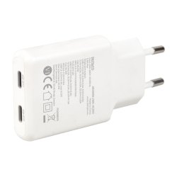 USB-C vgoplader 45 W, 2x USB-C PD, slank strrelse, samlet effekt 45 W