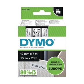 Dymo Tape D1 12mm x 7m black/white