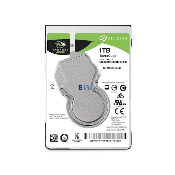 1TB 2.5" Seagate Guardian BarraCuda Harddisk ST1000LM048 SATA-600 5400rpm 