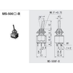 Vippekontakt 2-polet, On-Off