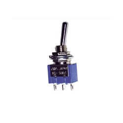 MS 500 D Vippekontakt 1-Pol On/Off &ndash; Mikroomskifter 6A 125V M6 