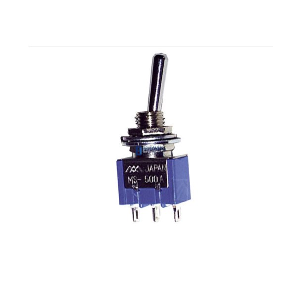 MS 500 D Vippekontakt 1-Pol On/Off &ndash; Mikroomskifter 6A 125V M6 