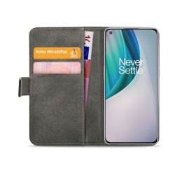 OnePlus Nord N10, Ldercase til kreditkort i Sort