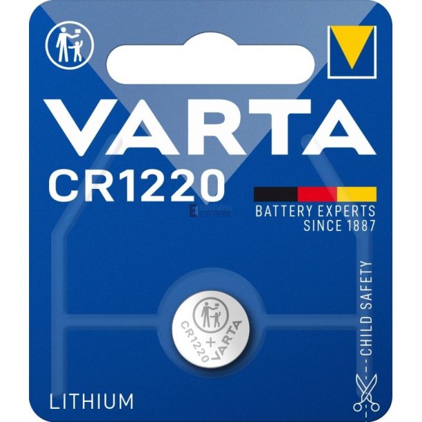 CR1220 3V Lithium knapcelle Varta 2.0X12MM 