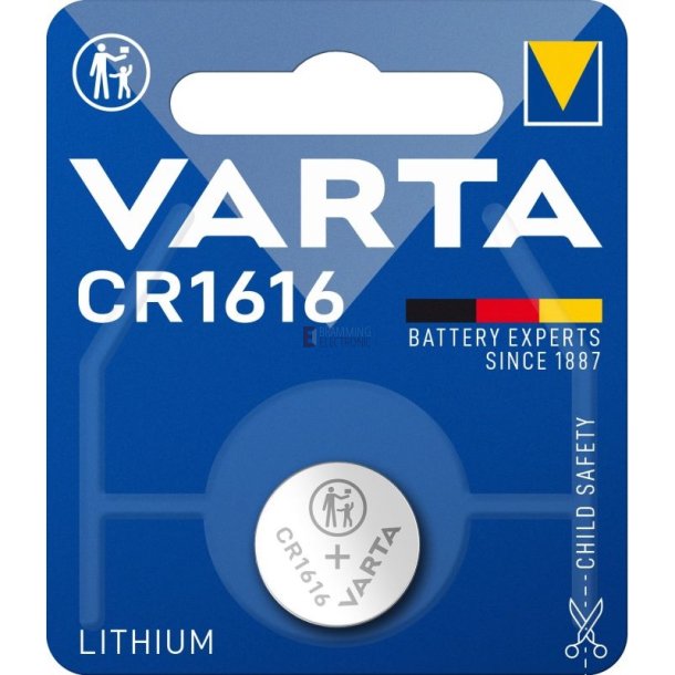 CR1616 3V Lithium knapcelle Varta 1.6X16MM 