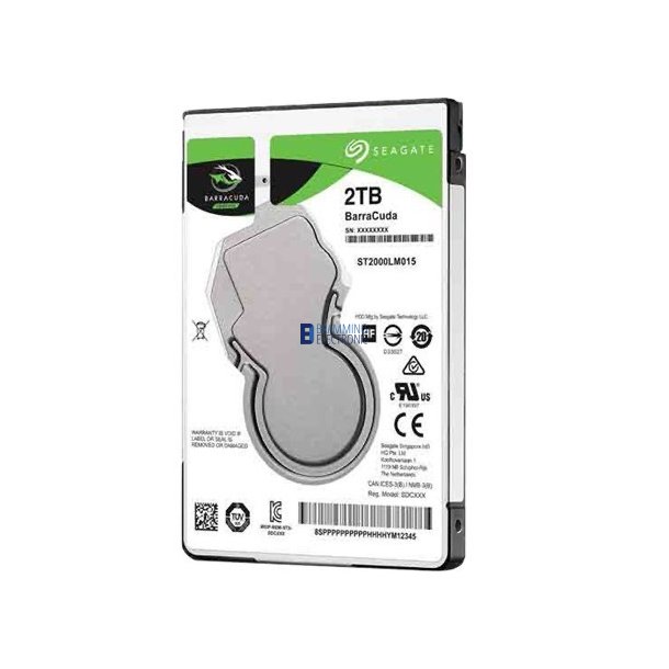 2TB 2.5" Seagate Guardian BarraCuda Harddisk ST2000LM015 SATA-600 5400rpm 