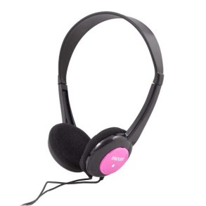 Maxell Kids Headphones i sort/pink (3,5 mm stereo mini jack)