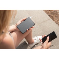 10.000 mAh Urban Solar PowerBank, Sort