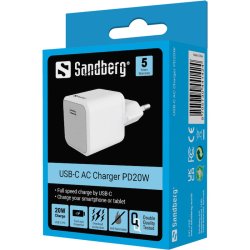 3A USB-C Wall charger (20W) Hvid