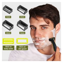 8-i-1 tilbehr til Philips OneBlade &amp; OneBlade Pro (afstandskam st)