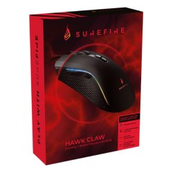 Hawk Claw Gaming 7-Button Mouse with RGB, sort (SUREFIRE)