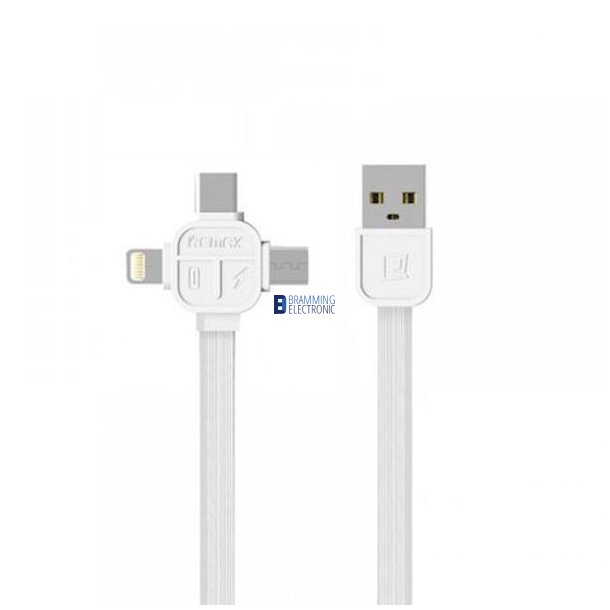 Remax Lesu 3i1 Kabel i Hvid