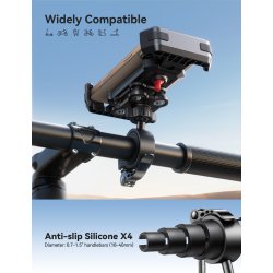 JoyRoom Shockproof telefon holder til cyklen i sort