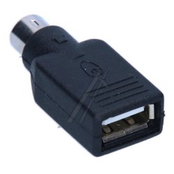Adapter PS/2 han til USB-A hun (Mus / Tastatur)