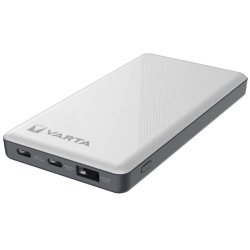 VARTA Powerbank 10000 mAh 15W &ndash; 2x USB-C & USB-A Hvid Original 