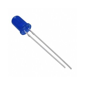 5mm LED Lysdiode Bl� 3,0-3,2V 1000-1200 MCD &ndash; 5 stk.