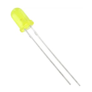5mm LED Lysdiode Gul 1,9-2,1V 600-800 MCD &ndash; 5 stk.