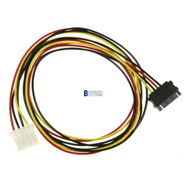 SATA til 4-Pin Str�mkabel 1m - DeLOCK 60140 (Intern)