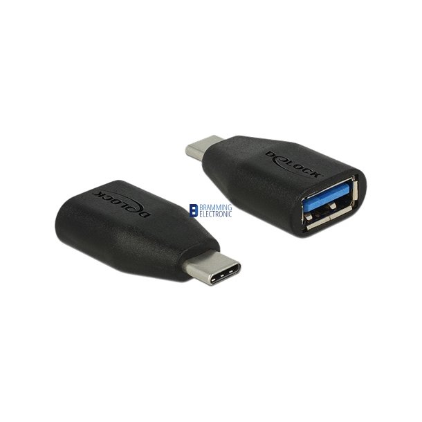 Delock SuperSpeed adapter USB-C han til USB-A hun