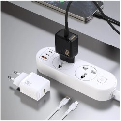 3A USB-C Wall charger (20W - GaN) Hvid