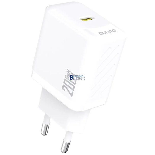 3A USB-C Wall charger (20W - GaN) Hvid