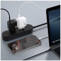 3A USB-C Wall charger (45W - GaN) Hvid