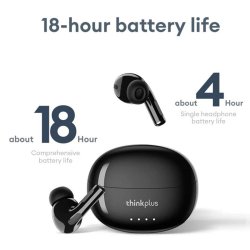 Lenovo LP5 Pro TWS Bluetooth 5.4 Earbuds Sort &ndash; Tr�dl�se HiFi In-Ear H�retelefoner med ANC
