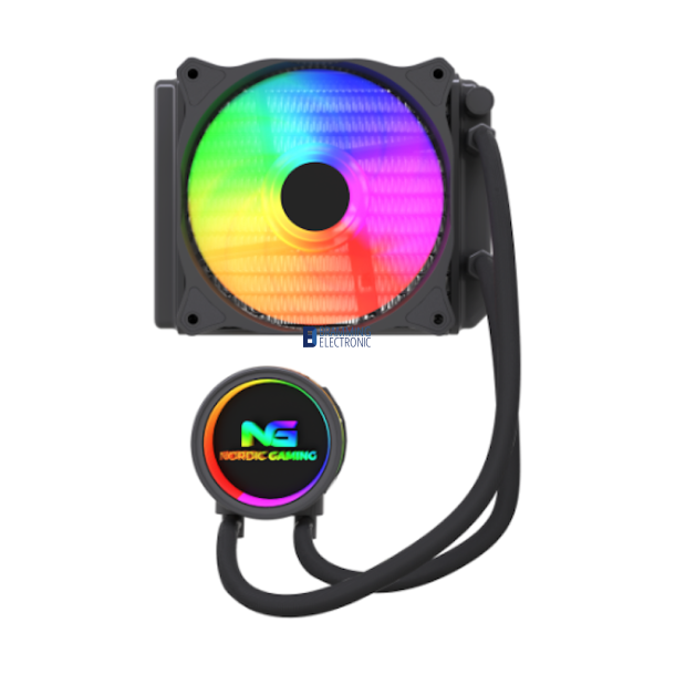 Nordic Gaming LC120 aRGB Vandk�ler Sort 120 mm (CPU-k�ler)