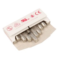 Glassikring - 250V - 0.1A-F - 20x5mm (10 stk)