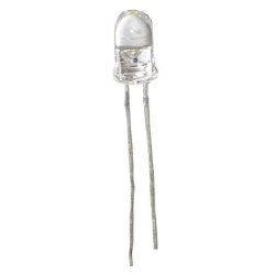Lysdiode, LED, 5mm, Klar hvid, 12V, 4200MCD (5 stk)