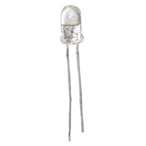Lysdiode, LED, 5mm, Klar hvid, 12V, 4200MCD (5 stk)