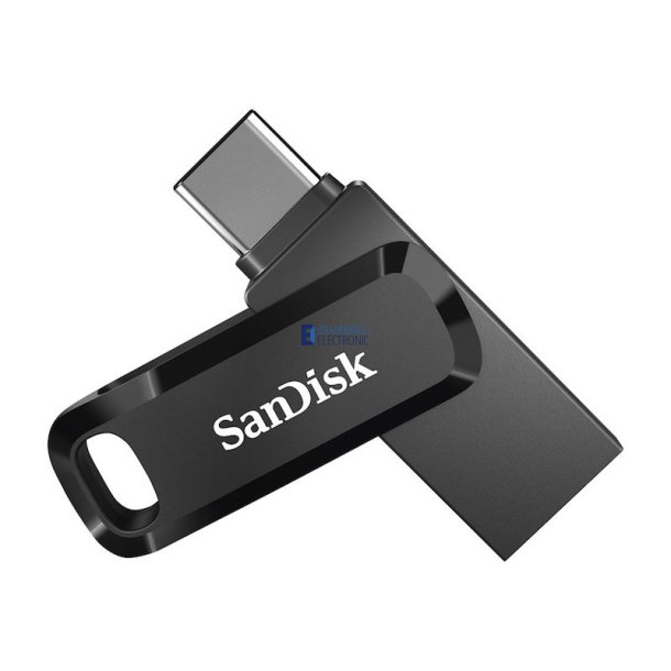 SanDisk Ultra Dual Drive Go 32GB USB 3.1 / USB-C - Sort