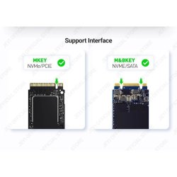 M.2 NVMe lser / Dockingstation - (inkl. Usb-A / Usb-C kabel)