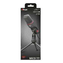 Trust Gaming GXT 212 Mico, Mikrofon, Kabling, Sort