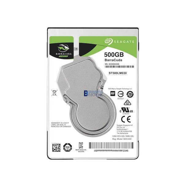 500GB 2.5" Seagate Guardian BarraCuda Harddisk ST500LM030 SATA-600 5400rpm