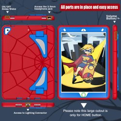 iPad 7 / iPad 8 / iPad 9, Shock Proof cover (Spider-man) i Bl