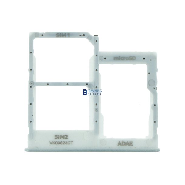 Samsung Galaxy A41, SIMkort bakke i Hvid (Dual Card model)