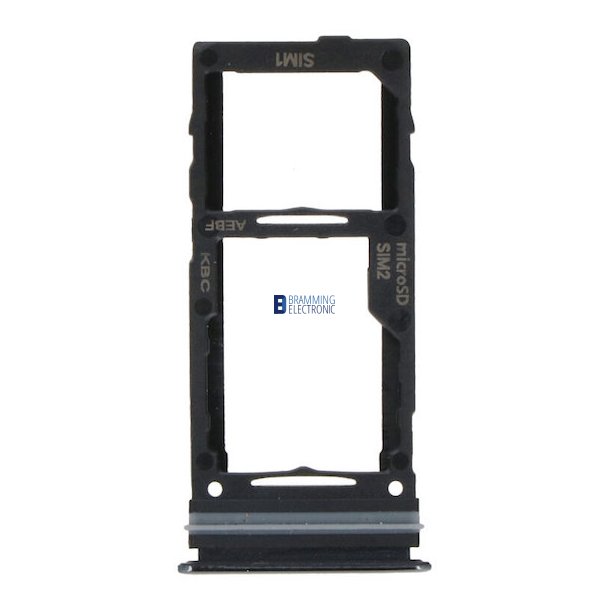 Samsung Galaxy A52/A72, SIMkort bakke i Sort (Dual Card model)
