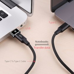 Baseus adapter USB-A han til USB-C hun