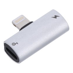 Baseus Lightning han til 2 Lightning hun, adapter  - Slv