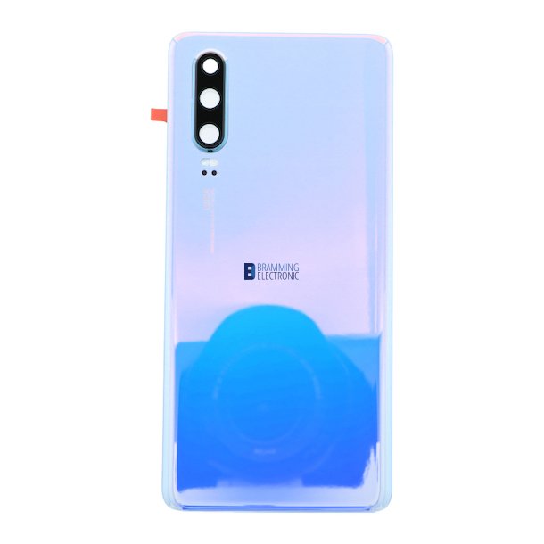 Huawei P30 Bagcover i hvid (Crystal)